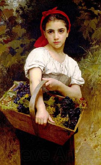 Adolphe William Bouguereau The Grape Picker France oil painting art